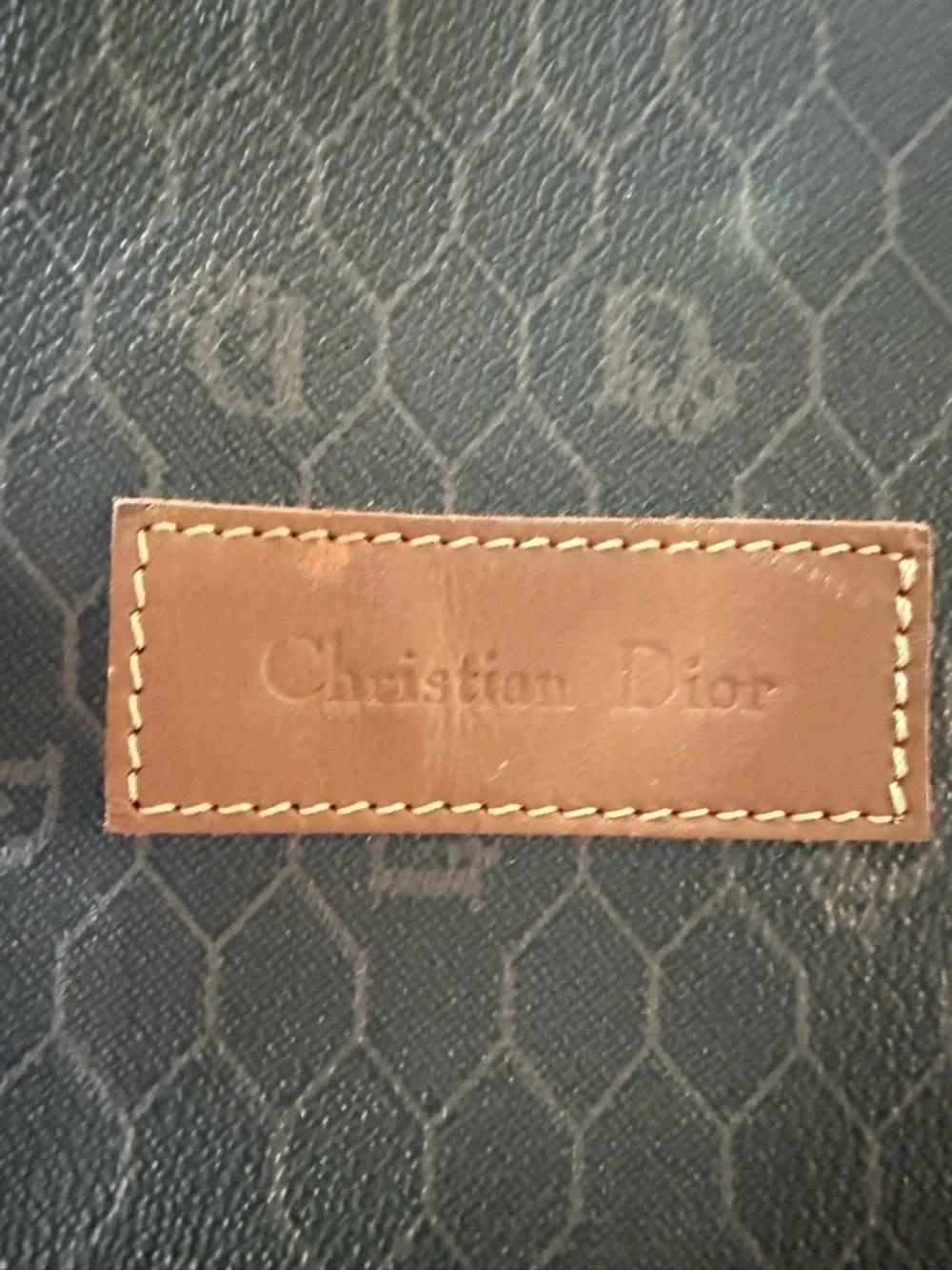 Christian Dior Brown and Orange Leather Trim Travel Duffel Bag - Picture 5 of 11